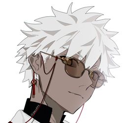 This is a pixiv picture whose title is 眼鏡村正.