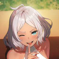 This is a pixiv picture whose title is 😈❤.