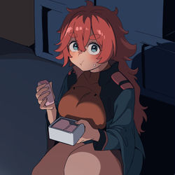 This is a pixiv picture whose title is 19話のスレッタrkgk.