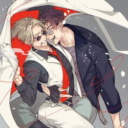 This is a pixiv picture whose title is 「裏切り者のラブソング１」電子配信開始.