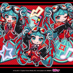 This is a pixiv picture whose title is マジミラ2023ミクちゃん.
