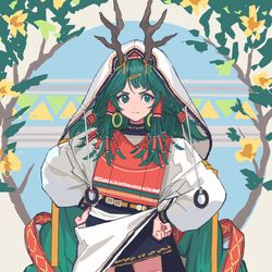 This is a pixiv picture whose title is 角.