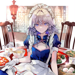 This is a pixiv picture whose title is メイドの日咲夜.