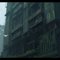 This is a pixiv picture whose title is 『第三村、廃墟』/00..