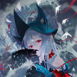 This is a pixiv picture whose title is 濁心スカジ(アークナイツ).