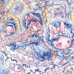 This is a pixiv picture whose title is 少女の夢をまとう.