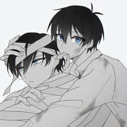 This is a pixiv picture whose title is りんいさ①.