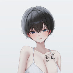 This is a pixiv picture whose title is 「ここにヘナを入れてみたけど... どうかな？」.