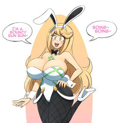This is a pixiv picture whose title is Busty Bun Bun Mythra.