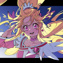 This is a pixiv picture whose title is キュアハート！！.