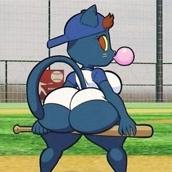 This is a pixiv picture whose title is Mae At Bat.