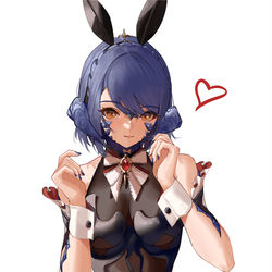 This is a pixiv picture whose title is 💙.