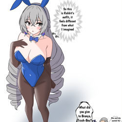 This is a pixiv picture whose title is Bronya Bunny suit?.