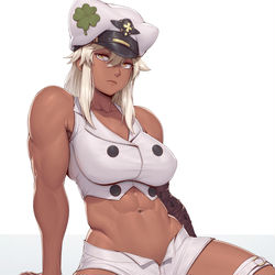 This is a pixiv picture whose title is Buff Ramlethal- Guilty Gear.