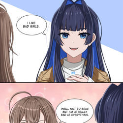This is a pixiv picture whose title is Bad Girl.