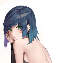 This is a pixiv picture whose title is 夜蘭.