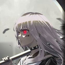 This is a pixiv picture whose title is 赤目.