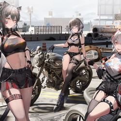 This is a pixiv picture whose title is Motocycle Team.