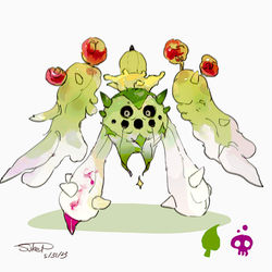 This is a pixiv picture whose title is サボネアを伝説化（ポケモン）.