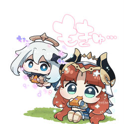 This is a pixiv picture whose title is 「やっぱりタフチーンおいしいぞ！」.