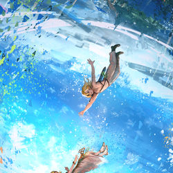 This is a pixiv picture whose title is キャッチ.