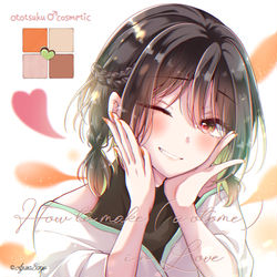 This is a pixiv picture whose title is おとつく♂メイクパレット〖𝕙𝕠𝕟𝕖𝕪𝔽𝕚𝕫𝕫〗.