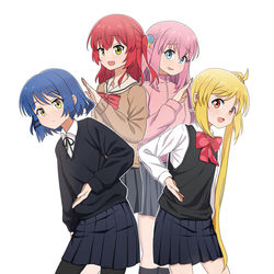 This is a pixiv picture whose title is 四人组.