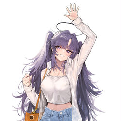This is a pixiv picture whose title is Yuuka.