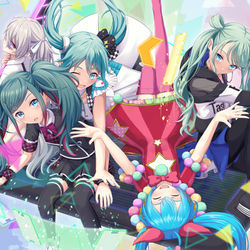 This is a pixiv picture whose title is プロジェクトセカイ2.5周年お祝いイラスト.