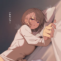This is a pixiv picture whose title is いかないで….