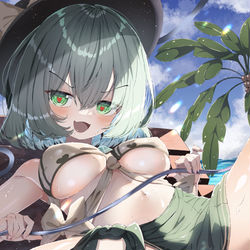 This is a pixiv picture whose title is 水着こいしちゃん.