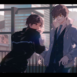This is a pixiv picture whose title is "The City We Protect".