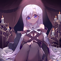 This is a pixiv picture whose title is Violet Night.