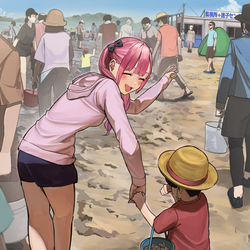 This is a pixiv picture whose title is 迷子に優しい幼馴染.
