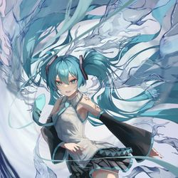 This is a pixiv picture whose title is 今までもこれからも初音ミクの時代なんだよ.