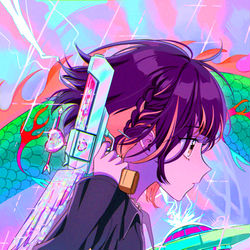 This is a pixiv picture whose title is ミラーチューン⚡.