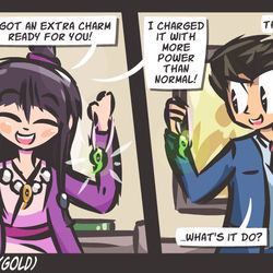 This is a pixiv picture whose title is Phoenix Reborn (Ace Attorney TG).
