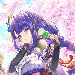 This is a pixiv picture whose title is 花より団子🍡.