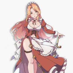 This is a pixiv picture whose title is 夢子(ギルティギア風衣装).