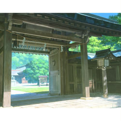 This is a pixiv picture whose title is 金刀比羅神社.