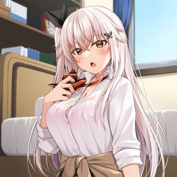 This is a pixiv picture whose title is 隙が多いツンデレ系彼女.