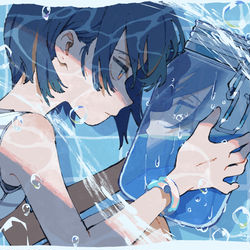 This is a pixiv picture whose title is だから蓋をした.