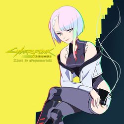 This is a pixiv picture whose title is ルーシー Cyberpunk:Edgerunners.