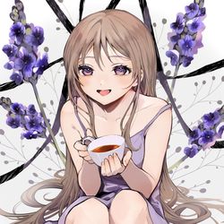 This is a pixiv picture whose title is lavender.