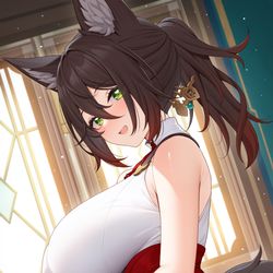 This is a pixiv picture whose title is 停雲.