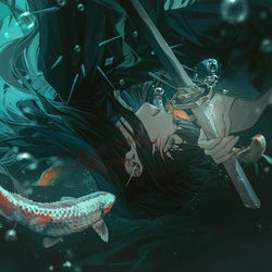 This is a pixiv picture whose title is muichiro.