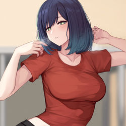 This is a pixiv picture whose title is 黒川あかね.