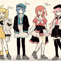 This is a pixiv picture whose title is ぼざろ詰め2.