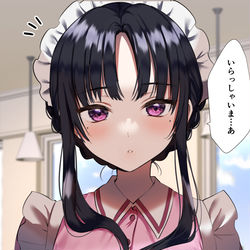 This is a pixiv picture whose title is ファミレスに入ったら.