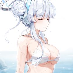 This is a pixiv picture whose title is Noa Swimsuit.